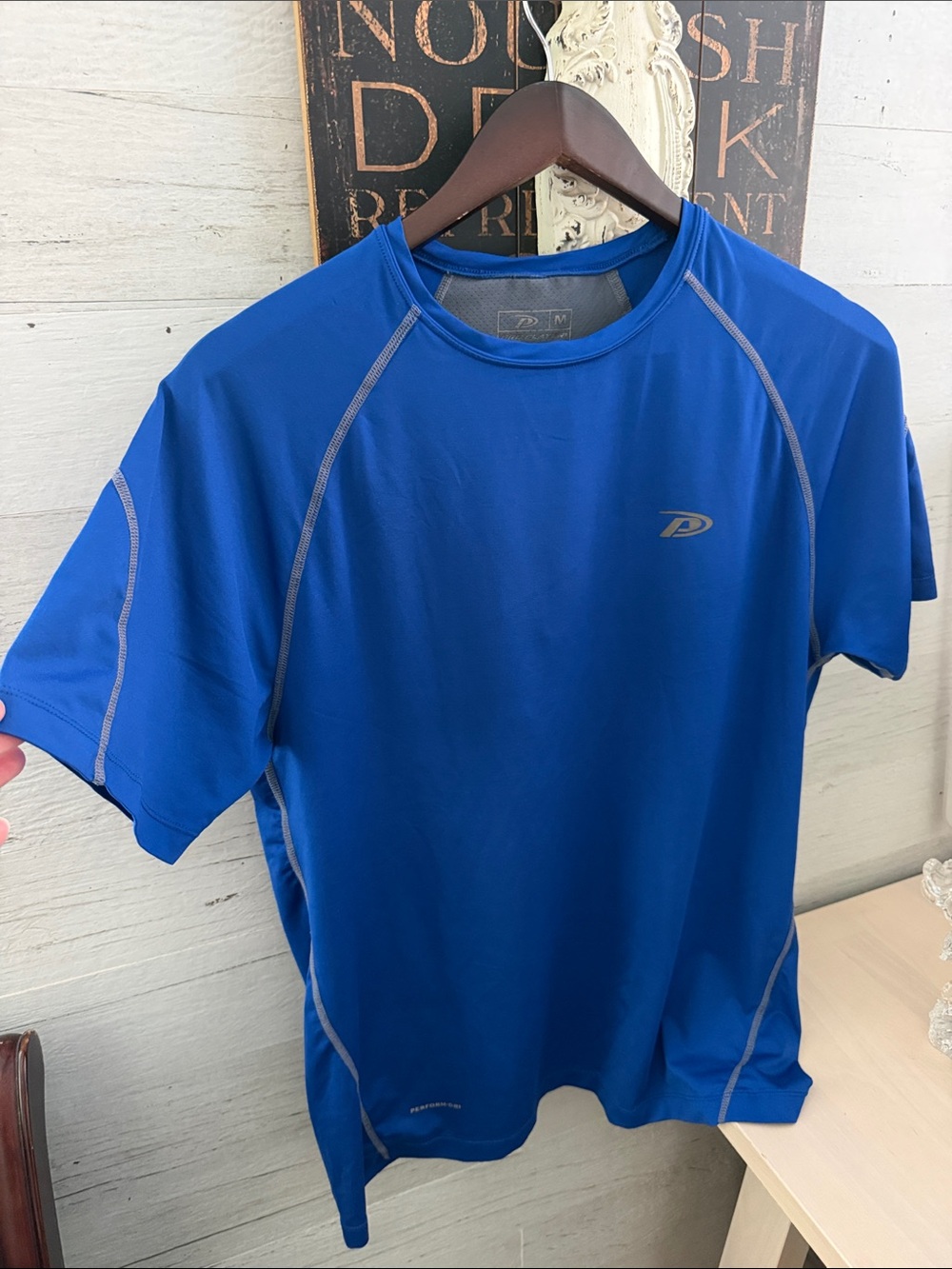 Pro Player Blue and Grey Athletic Performance Shirt